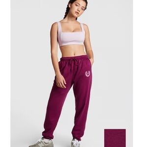 Pink Ivy Fleece High Waisted Sweatpants